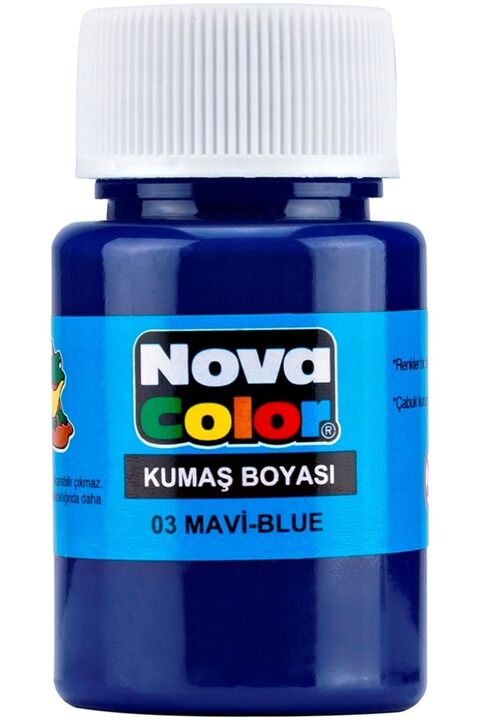 Modellino Nova Color Renk Seçenekli Tek Şişe Kumaş Boyası 30ml