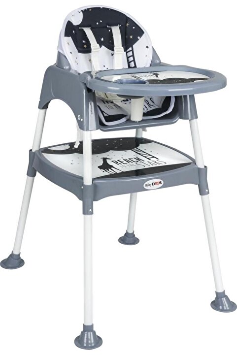 babydoor 3104 Mama Star Çalışma Masalı Pedli Mama Sandalyesi 3 In 1