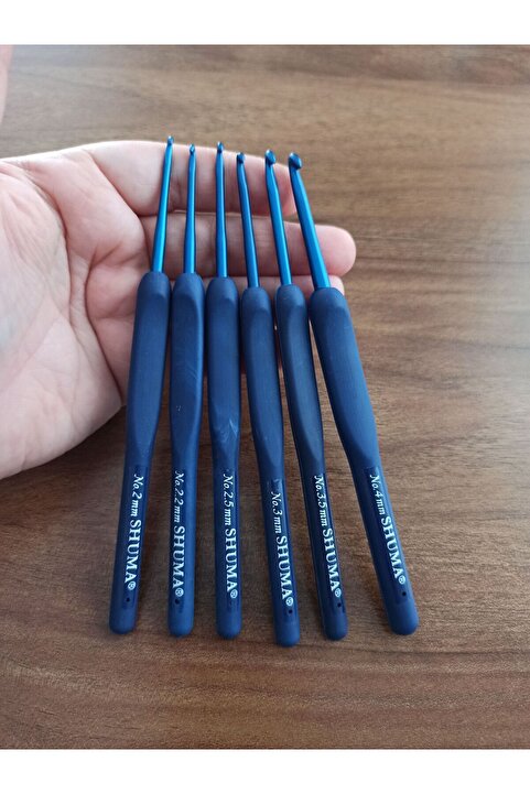 shuma Enuyguntuhafiye Silikon Saplı Blue (MAVİ) Tığ ( 1 Adet ), Yumuşak Saplı