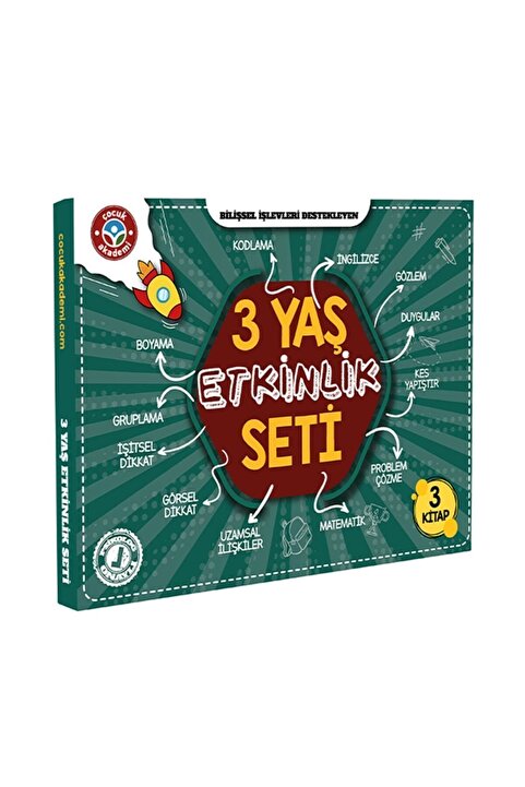 Çocuk Akademi 3 Yaş Etkinlik Seti