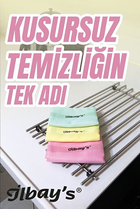 İlbay's Ithal Orijinal Fabrika Satış Mağazası Mikrofiber Temizlik Bezi %100 Orjinal 3 Adet