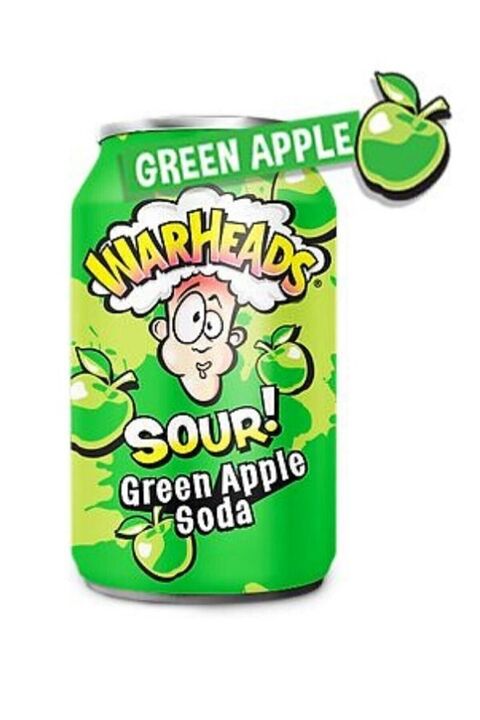 WarHeads Green Apple Soda 355 ml