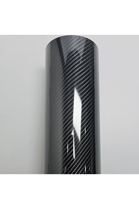 ESEMİZ 5d Ultra Parlak Dayanıklı Hava Kanallı Siyah Karbon Fiber Folyo - Boyut: 50cm X 152cm