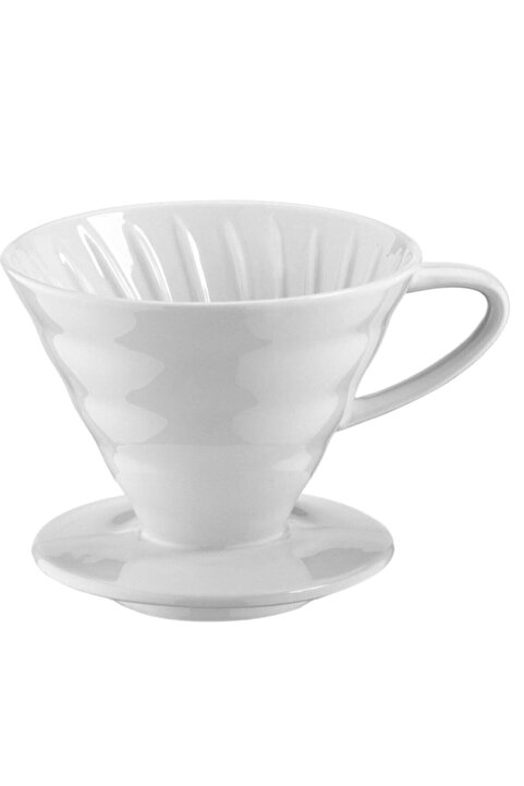 Grossberg Coffee V60-02 Seramik Beyaz
