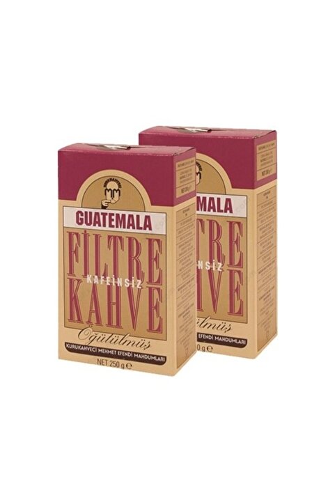 Mehmet Efendi Guatemala Kafeinsiz Filtre Kahve 250 Gr 2 Adet