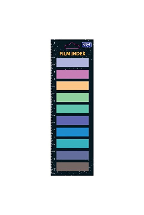 KRAF INDEX FILM (PP) 13x44MM 10 RENK X 20YP 51246