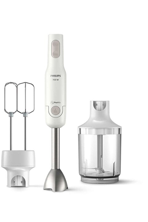 Philips Daily Collection Promix El Blender Seti 700W, Sıçrama Önleyici Bıçak Koruması, HR2546/00
