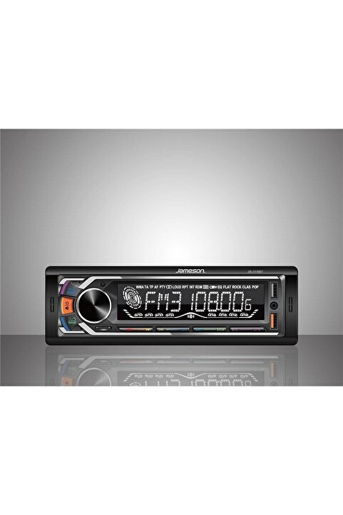Jameson JS-315 BT Oto Teyp Çift Anfi Çıkış/4*60W/Telefondan Kontrol/USB/BT/SD/AUX