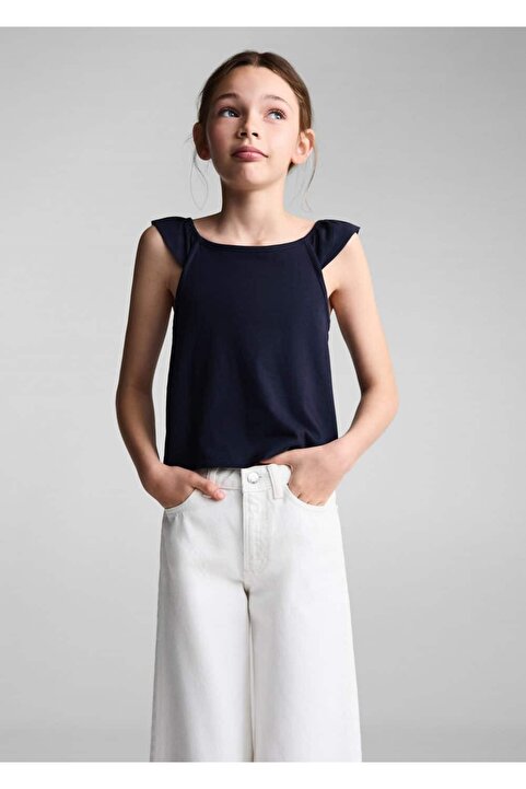 MANGO Kids Askılı Fırfırlı Bluz