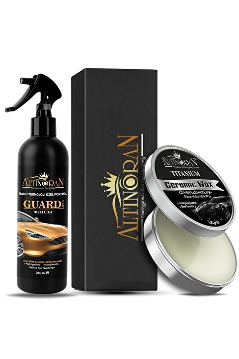 Altınoran Altın Oran Titanium Seramik Katkılı Wax Krem Cila 100 + Guard Auto Hızlı Cila 250 ML