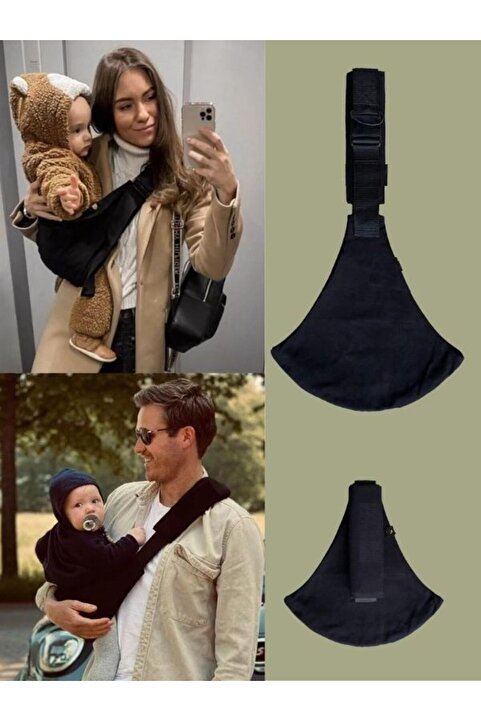 OPTİZON SİYAH RENK Pratik ayarlanabilir Bebek Taşıyıcı, Çocuk Taşıyıcı, Ana Kucağı - 10 Ay - 4 Yaş (18 Kg)