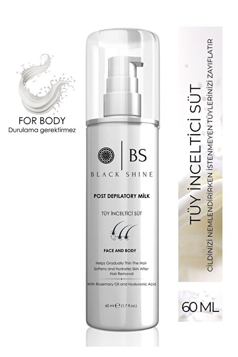 Black Shine BS Tüy Inceltici Ve Nemlendirici Süt Isırgan Otu & Hyaluronik Asit Özlü 60 ml
