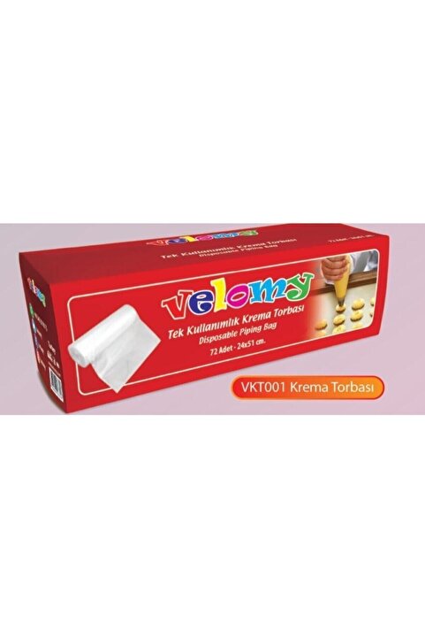 velomy Kullan At 20 Adet Krema Sıkma Torbası