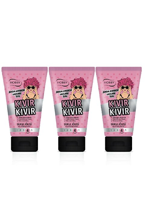 Hobby Kıvır Kıvır Bukle Saç Jölesi 150 ml X 3 Adet