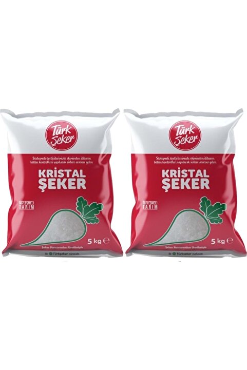 Türk Şeker Kristal Toz Şeker 2 X 5 Kg