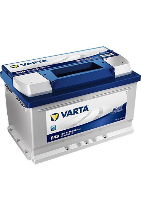 Varta E43 12V 72 Ah 680A Dynamic SLI Akü (Ford-Opel Alçak Tip) (Üretim Yılı: 2025)