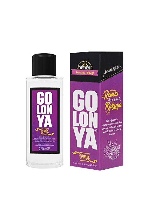 Golonya REMIX Karışım Kokulu Kolonya 250 ml Cam Şişe