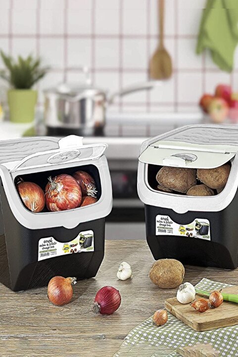 HOBBY LİFE Coral 12 Litre 2li Soğan Patates Saklama Kutusu No Color
