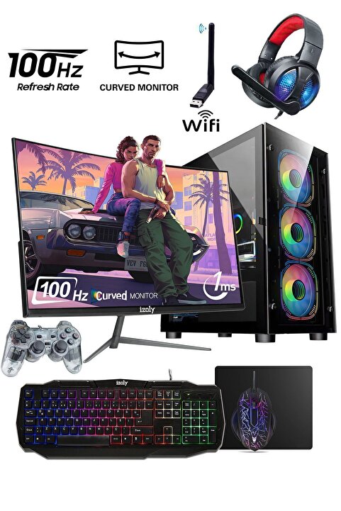 IZOLY Lotus X Tm I5-4590 16gb 256gb Ssd Rx 580 8gb 24'' Oyuncu Oem Seti