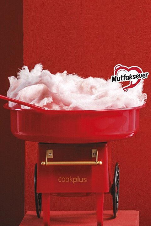 Cookplus Mutfaksever Kırmızı Pamuk Şeker Makinesi