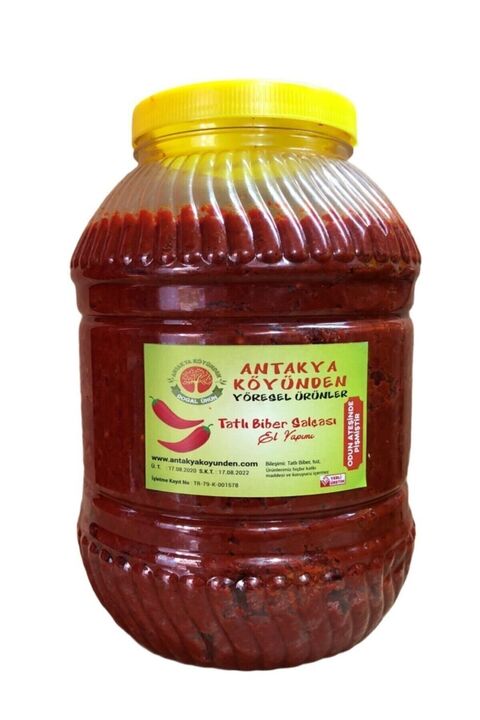 antakya köyünden Hatay Tatlı Biber Salçası 5 Kg