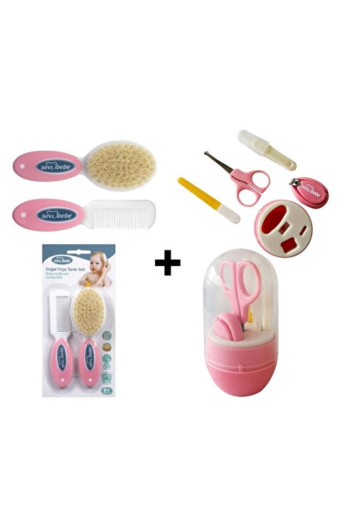 Sevi Bebe Naturel Fırça Tarak +bebek Tırnak Bakım Seti.