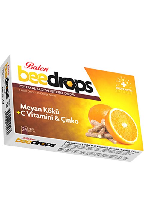 Balen Bitkisel Drops Boğaz Pastili 24 Drops Meyan Kökü+c Vitamini Ve Çinko