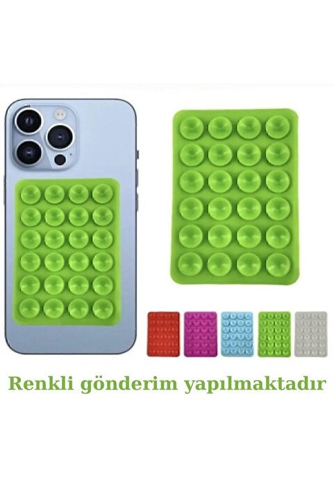 Genel Markalar Özel Üretim Güçlü Tutucu Vantuzlu Sağlam Yapışkan Silikon Malzeme Cep Telefonu Kapağı Sabitleme Pedi