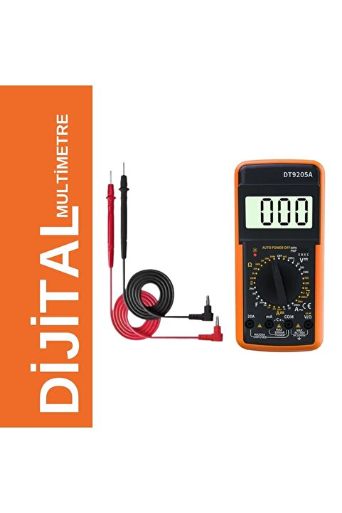 technozi Ölçü Aleti Avometre Multimetre Dijital Dt9205a