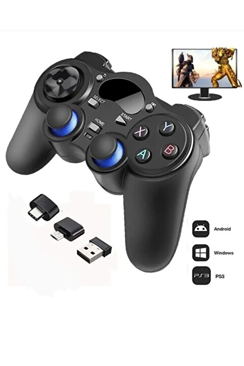 comse 2.4g Wireless Gamepad Kablosuz Oyun Kolu Otg Pc Ps3 Tv Box Android Tv Tablet Uyumlu