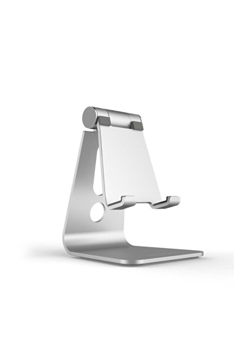 Genel Markalar Metal Telefon Tablet Stand Masaüstü Ayarlanabilir Dock Standı Gri