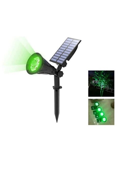 Genel Markalar Yeşil Çim Solar Led Bahçe Aydınlatması - Güneş Enejisi Ledli Çim Lambası - Güneş Enerjili Saplamalı