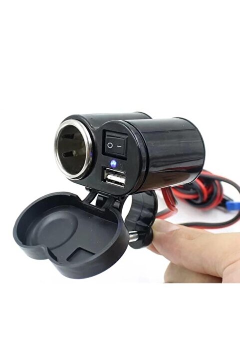 Genel Markalar Motosiklet Çakmaklık/usb Şarj Soketi 12v Su Geçirmez