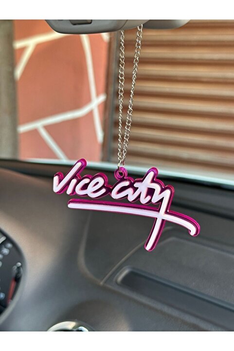 3DBASKILAR Gta Vice city Dikiz ayna süsü (seffaf mor)