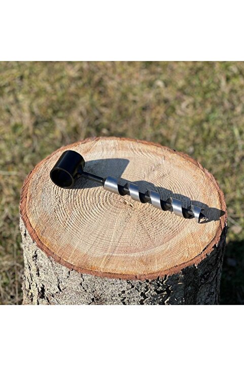 EL YAPIMI Outdoor Bushcraft Kamp El Burgusu 24 Mm Delme Çapı Ahşap El Matkabı Kamp Ekipmanı
