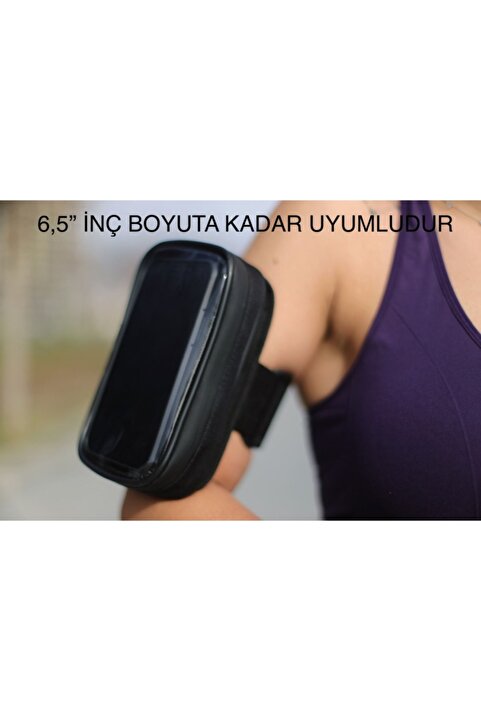 Motobros Motosiklet Kola Takılan Çantalı Kol Telefon Tutucu Gidona Bağlanabilir 7.3 Inç" E Kadar Destekler