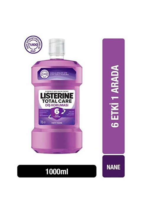 Listerine Total Care Diş Koruması 6 Etki 1 Arada Ağız Bakım Suyu 1000 ml