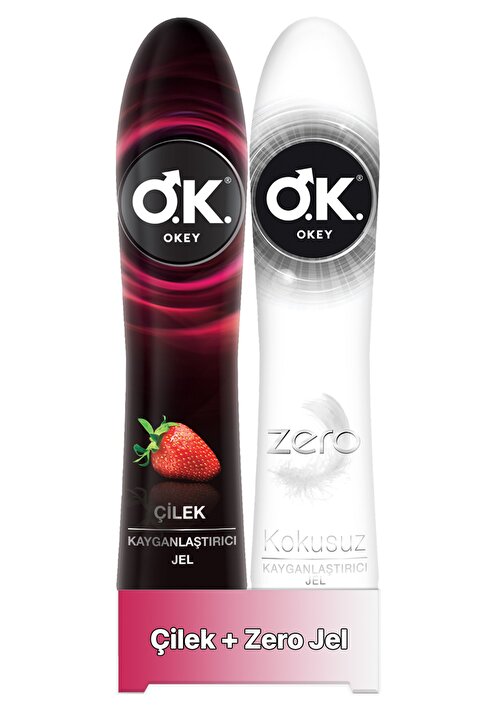 Okey Çilek Kayganlaştırıcı Jel 100 ml Zero Kayganlaştırıcı Jel 100 ml