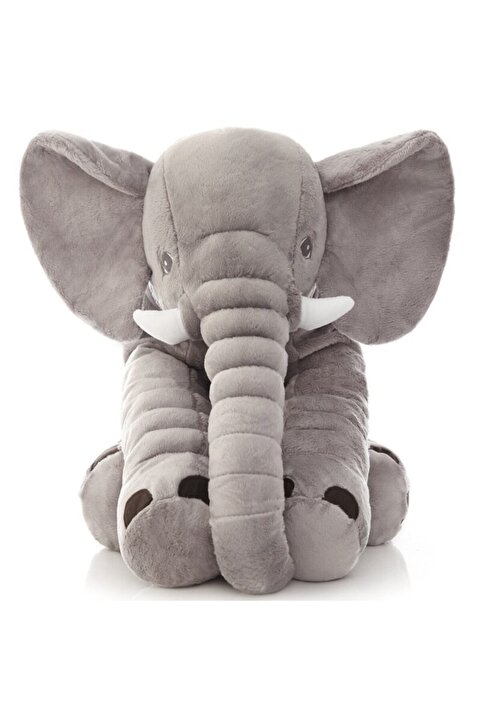 Sozzy Toys Gri  Peluş  Uyku Arkadaşım Yumuşak Fil 65 cm