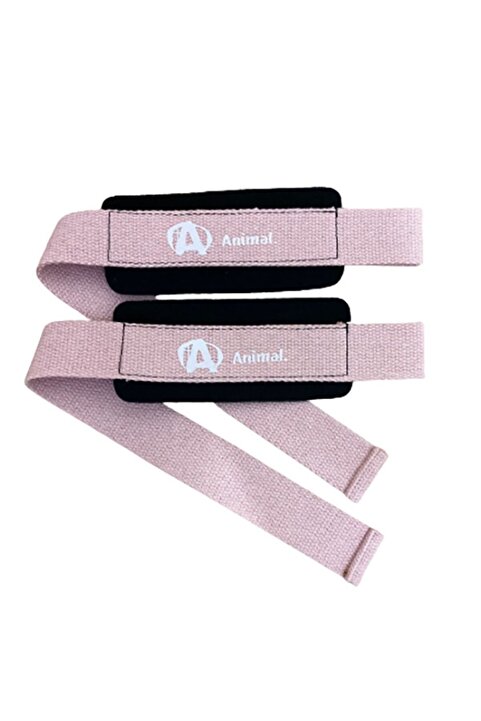 DSport Ağırlık Kaldırma Kayışı Wrist Strap Fitness Crossfit Halter Kayışı / Lifting Straps - Pembe