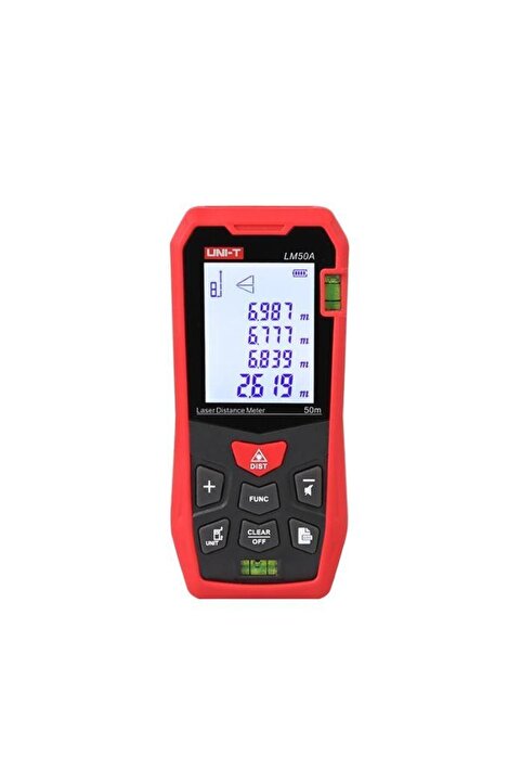 Genel Markalar Unı-t Lm50a 50 Metre Lazer Metre Çift Su Terazili Hafızalı