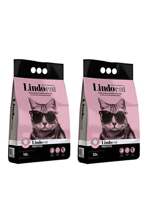 Lindo Cat Lindocat Bebek Pudralı Ince Taneli Topaklaşan Kedi Kumu 10 Lt 2 Adet