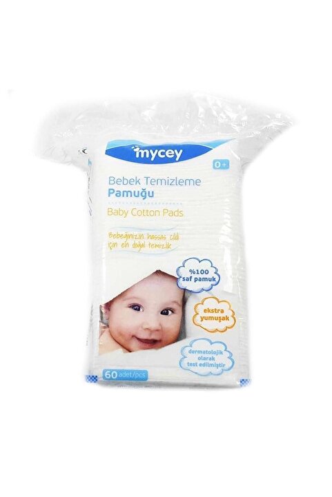 mycey Bebek Temizleme Pamuğu 60 Adet