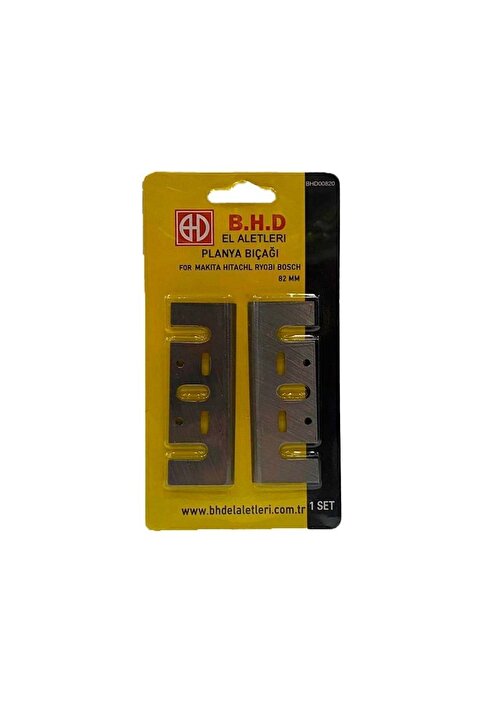 Bhd B.h.d 82 Mm Hss Geniş Planya Bıçağı 2 Li Set