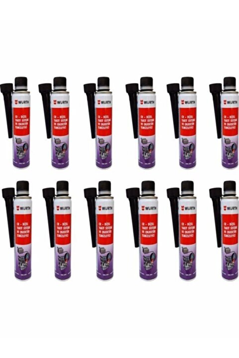 Würth Dizel  Uyumlu Enjektör Temizleyici 300 Ml. 12'li Set
