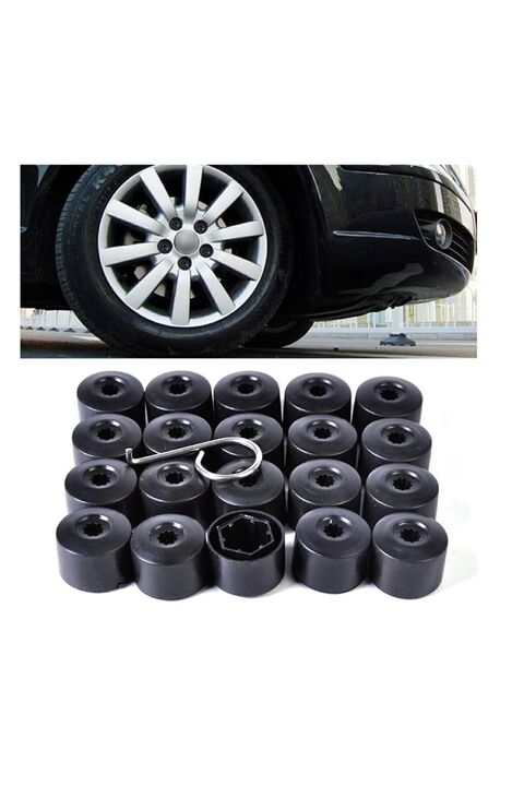 CMEPARTS Vw Volkswagen Modellerine Uyumlu Bijon kapağı 16 Adet Normal 4 Adet Şifreli 17MM