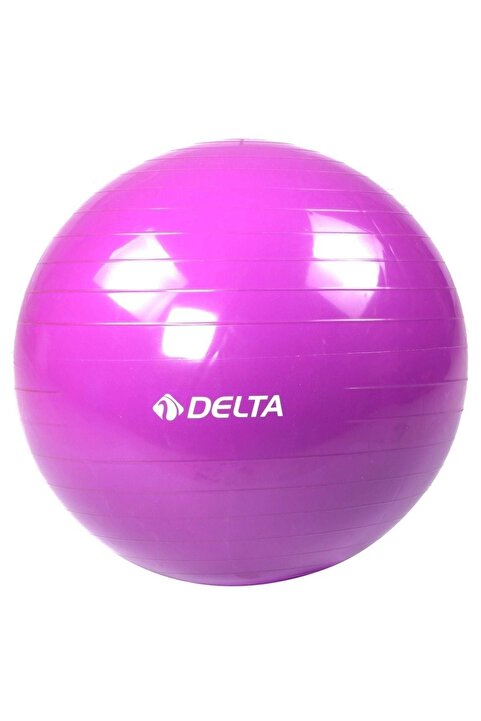 Delta 55 Cm Deluxe 140 Cm - 159 Cm Boy Aralığında Olanlar Için Uygun Mor Pilates Topu (POMPA YOK)