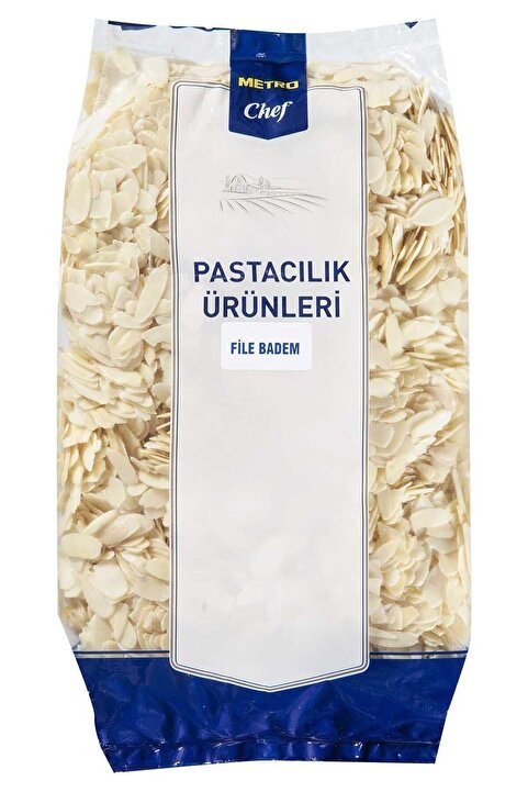 Metro Chef File Badem 1 KG Pastacılık Pasta Tatlı Şef Mutfak