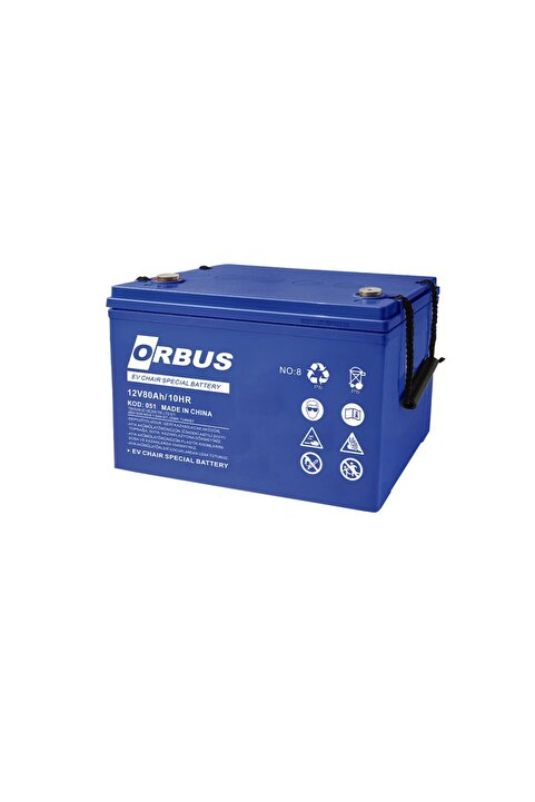 ORBUS 12v 80 Ah Engelli Araç Aküsü (jel) Uyumlu