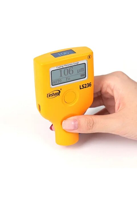 AYCANSTORE Linshang Ls236 Bluetooth'lu Boya Ölçüm Cihazı Demir Alüminyum Galvaniz Ölçer 5000um